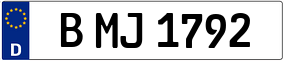 Truck License Plate